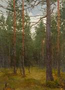 unknow artist Pine forest oil painting reproduction